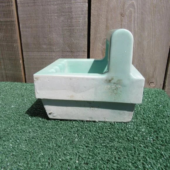 Vintage Robins Egg Blue In Wall Mount Bathroom Shower Soap Holder Bar Salvage